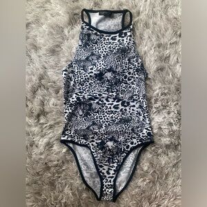Women’s leopard print bodysuit